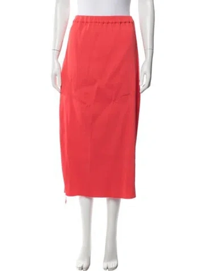 Pre-owned Ter Et Bantine Midi Length Skirt In Red
