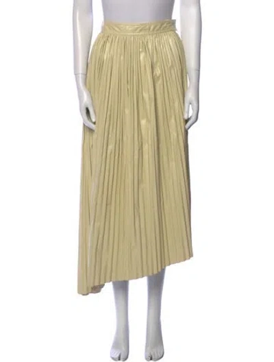 Pre-owned Ter Et Bantine Pleated Accents Midi Length Skirt In Neutral