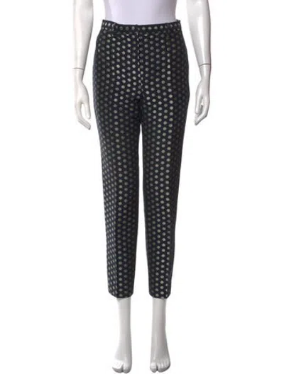 Pre-owned Ter Et Bantine Printed Straight Leg Pants In Blue