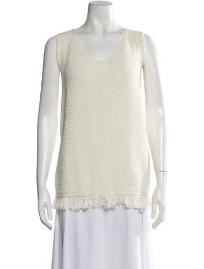 Pre-owned Ter Et Bantine Scoop Neck Sleeveless Top W/ Tags In Neutrals