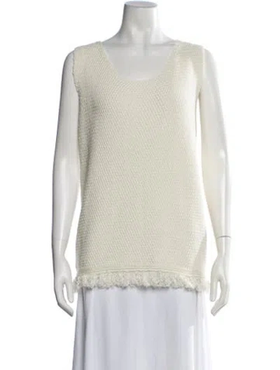 Pre-owned Ter Et Bantine Scoop Neck Sleeveless Top W/ Tags In Neutrals