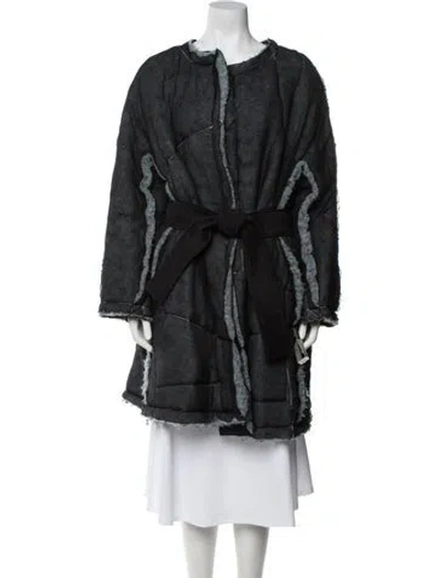 Pre-owned Ter Et Bantine Silk Coat In Black