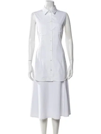 Pre-owned Ter Et Bantine Sleeveless Button-up Top In White
