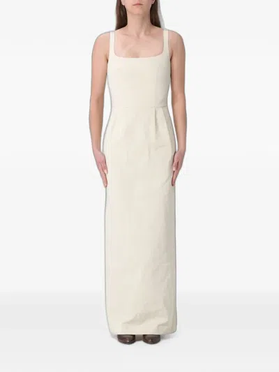 Ter Et Bantine Square-neck Sleeveless Maxi Dress In White