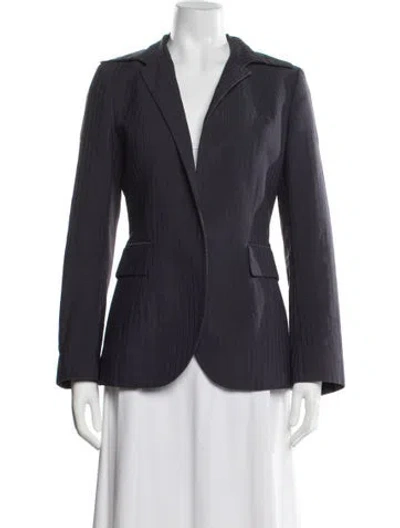 Pre-owned Ter Et Bantine Striped Blazer In Blue