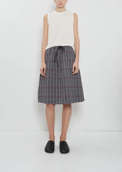 Ter Et Bantine Tribal Cotton Skirt In Gray