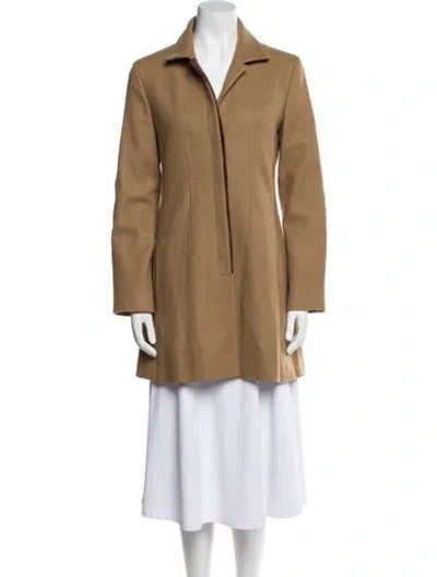 Pre-owned Ter Et Bantine Virgin Wool Coat In Brown