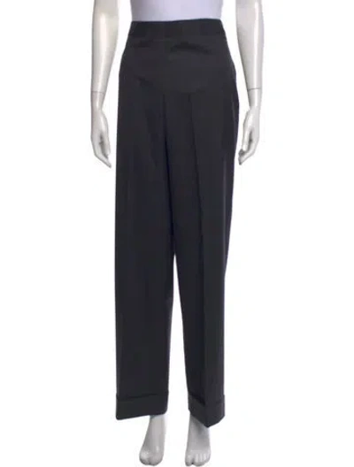 Pre-owned Ter Et Bantine Virgin Wool Wide Leg Pants In Gray