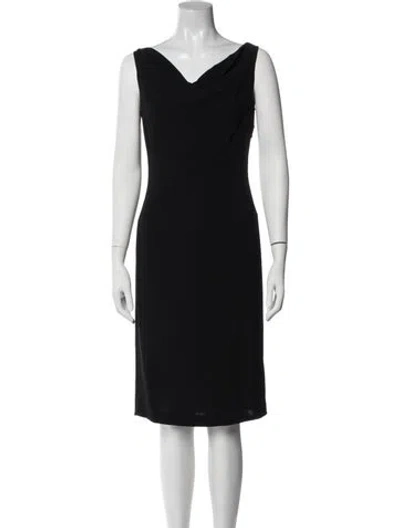 Pre-owned Ter Et Bantine V-neck Knee-length Dress In Black