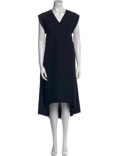 Pre-owned Ter Et Bantine V-neck Long Dress In Blue