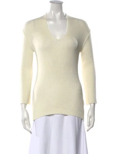 Pre-owned Ter Et Bantine V-neck Sweater W/ Tags In Neutrals