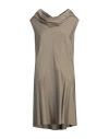 Ter Et Bantine Woman Mini Dress Khaki Size 8 Cotton In Beige