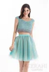 Terani Couture 1521h0100a Two Piece Short Prom Dress In Green