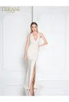 Terani Couture 1811e6103 Sexy Long Prom Dress In White