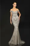 Terani Couture 1913gl9586 Formal Long Prom Dress In Gray