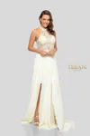 Terani Couture 1913p8298 Prom High Low Formal Dress In White
