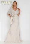 Terani Couture 1921m0726 Formal Long Mother Of The Bride Dress In Gold