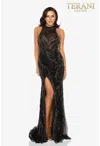 Terani Couture 2011p1058 Prom Long Beaded Dress In Black