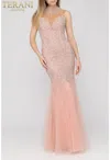 Terani Couture 2011p1133 Sleeveless Long Prom Dress In Pink