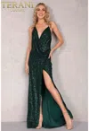 Terani Couture 2012p1294 Prom Long Formal Dress In Green