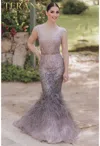 Terani Couture 2021gl3577 Long Beaded Formal Prom Mermaid Dress In Pink