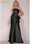 Terani Couture 2111p4019 Prom Long Strapless Dress In Black
