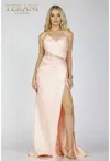 Terani Couture 2111p4020 Long Strapless Prom Dress In Pink