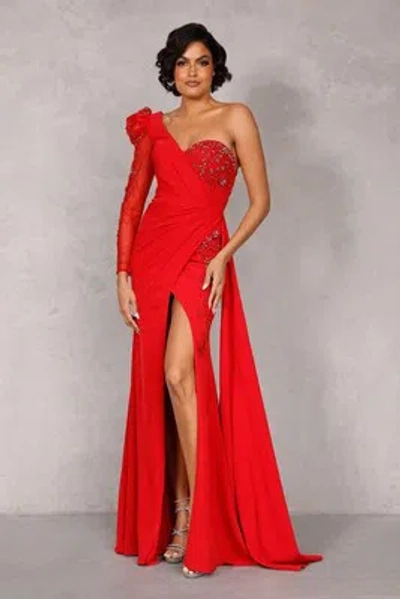 Pre-owned Terani Couture 2214e0164 Evening Dress Lowest Price Guarantee Authentic In Blush
