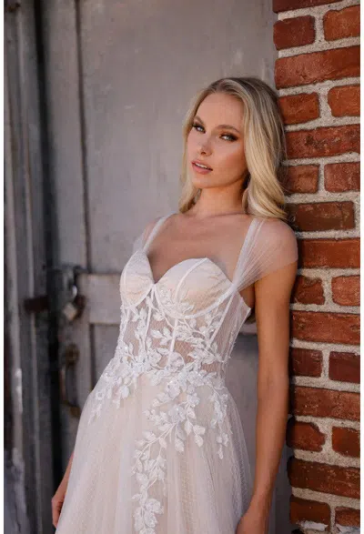 Terani Couture 2215p0001 Cap Sleeve Long Prom Dress In White