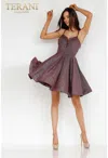 Terani Couture 2225h0457 Homecoming Short Cocktail Prom Glitter Dress In Multi