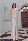Terani Couture 231m0473 Long Beaded Formal Evening Dress In Pink