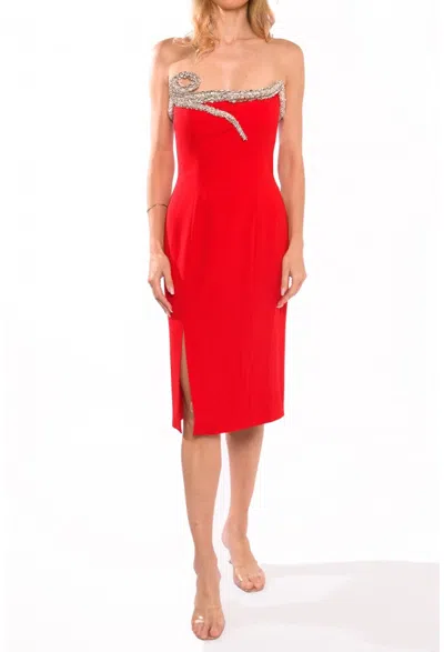 Terani Couture 232c1141 Short Cocktail Dress In Red