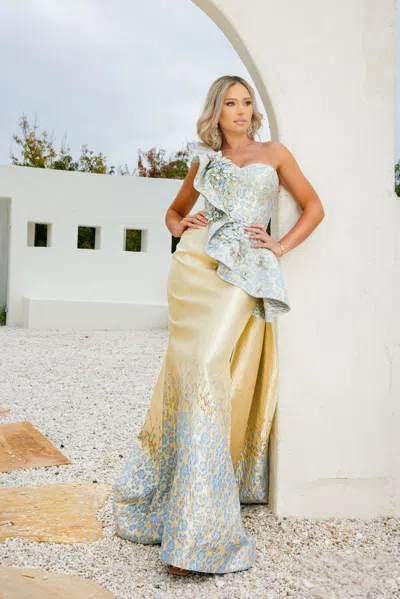 Terani Couture 241e2402 Formal Long Evening Dress In White