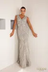 Terani Couture 241gl2612 Long Beaded Formal Evening Dress In Multi