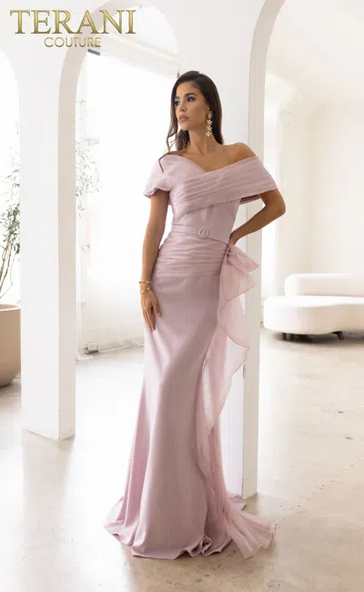 Terani Couture 241m2703 Long Formal Mother Of The Bride Dress In Pink