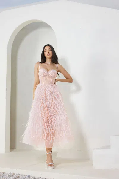 Terani Couture 241p2022 A Line Prom Dress In Pink