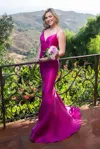 Terani Couture 241p2187 Mermaid Long Formal Evening Prom Dress In Pink