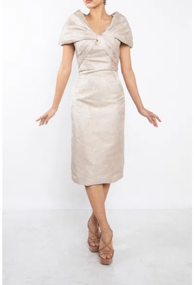 Terani Couture 242c3020 Short Fitted Mother Of The Bride Dress In Animal Print