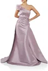 Terani Couture 242m3314 Long Formal Overskirt Evening Dress In Pink