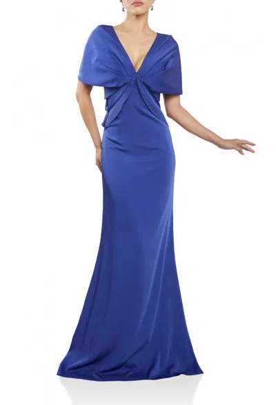 Terani Couture 242m3315 Long Formal Mother Of The Bride Dress In Blue