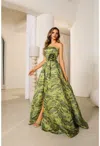 Terani Couture 251e4269 Long Prom Ball Gown 3d Floral Applique Formal Evening Dress In Multi