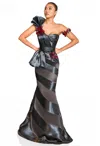 Terani Couture 251e4284 Mermaid Long Formal Prom Dress In Gray