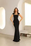 Terani Couture 251e4586 Long Fitted Formal Bodycon Evening Dress In Black