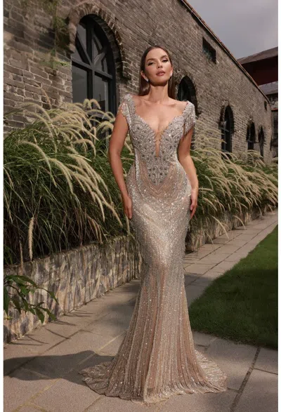Terani Couture 251gl4345 Fitted Formal Evening Long Dress In Animal Print