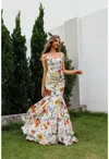Terani Couture 251p4378 Fitted Formal Long Printed Prom Dress In Multi