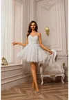 Terani Couture 251p4549 Homecoming Short Ball Gown Prom Dress In White