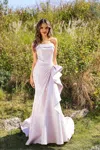 Terani Couture 252e5200 Long Evening Formal Metallic Prom Dress In White