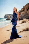 Terani Couture 252e5513 Mermaid Long Evening Formal Dress In Blue