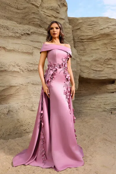 Terani Couture 252m5317 Rose 4 Sale In Pink