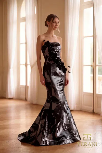 Terani Couture 261e6259 Long Mermaid Prom Dress In Brown